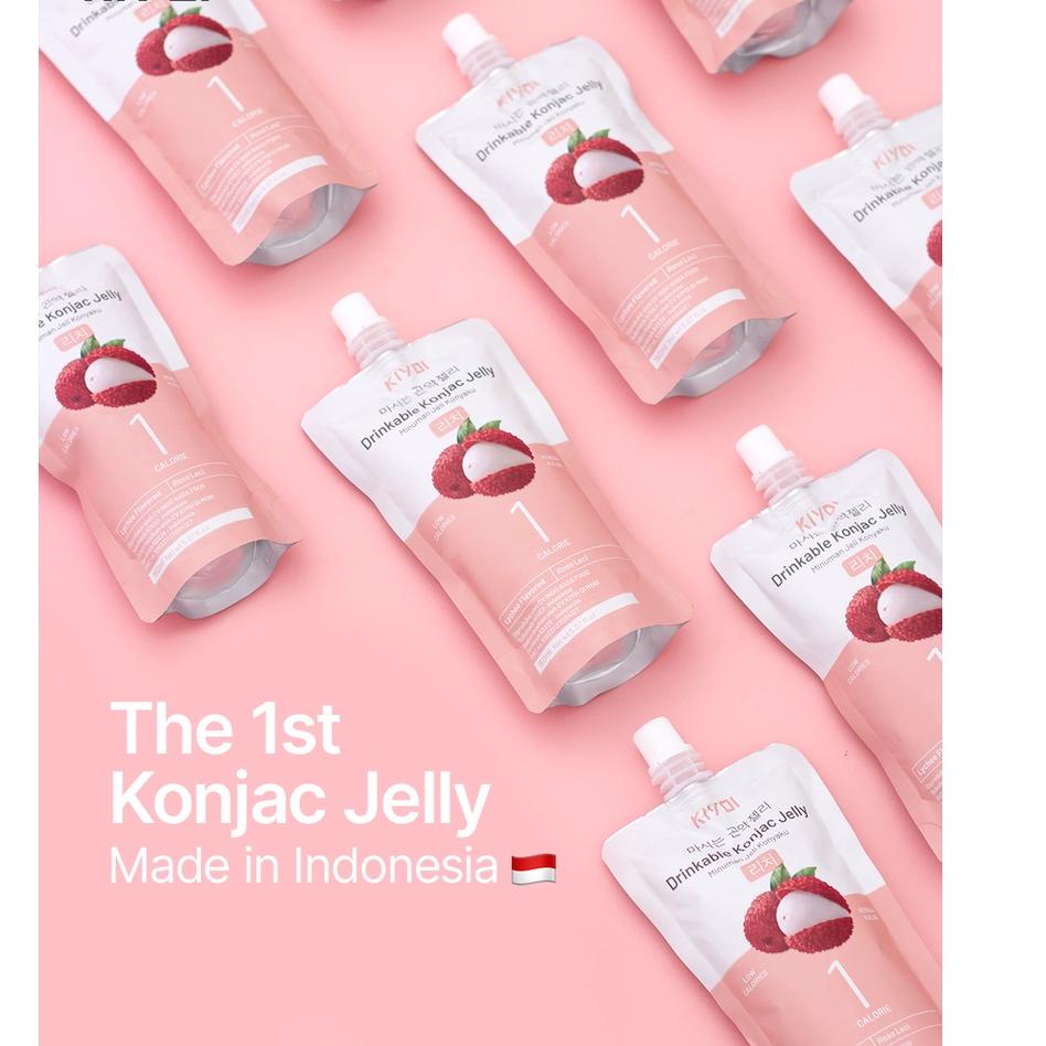 

▲ KIYOI Lychee Konjac Jelly [5 pcs set] ◌