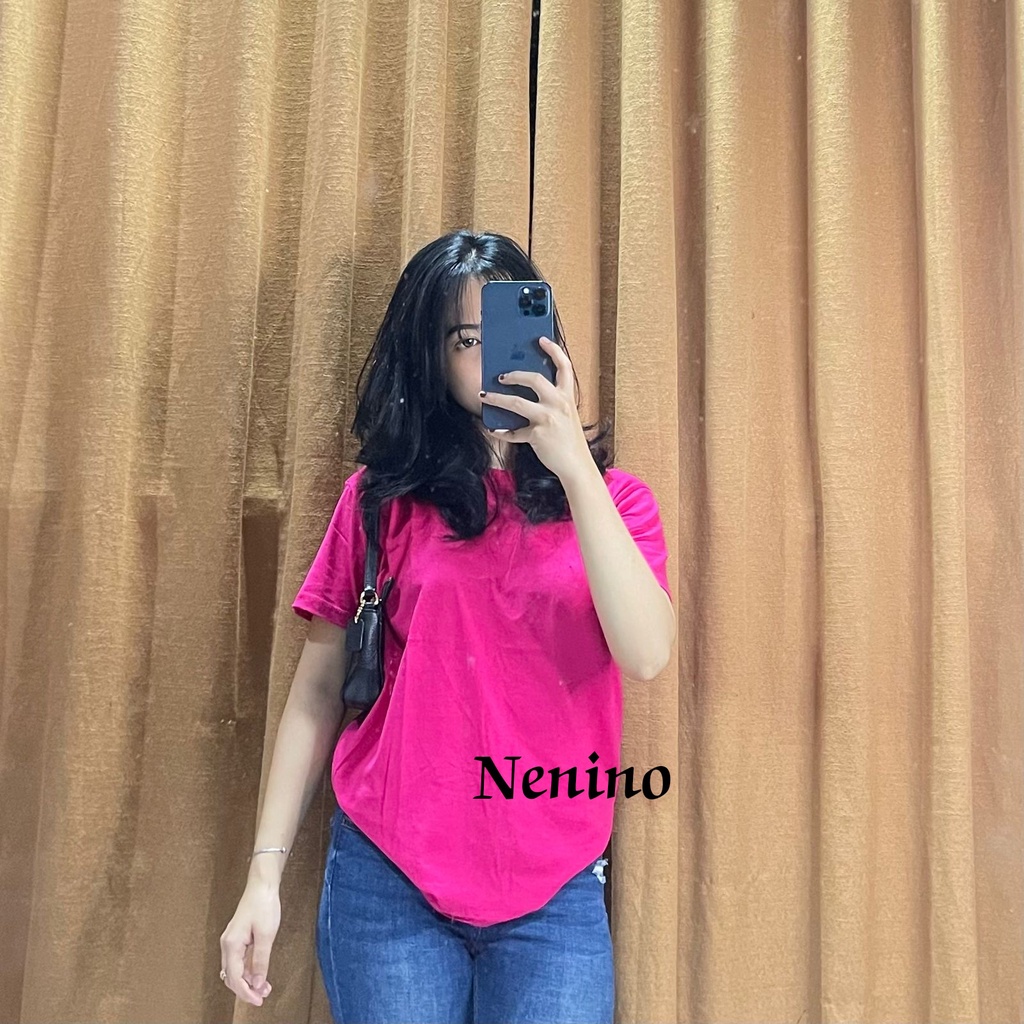 baju kaos oblong wanita terbaru/kaos oblong polos wanita kekinian