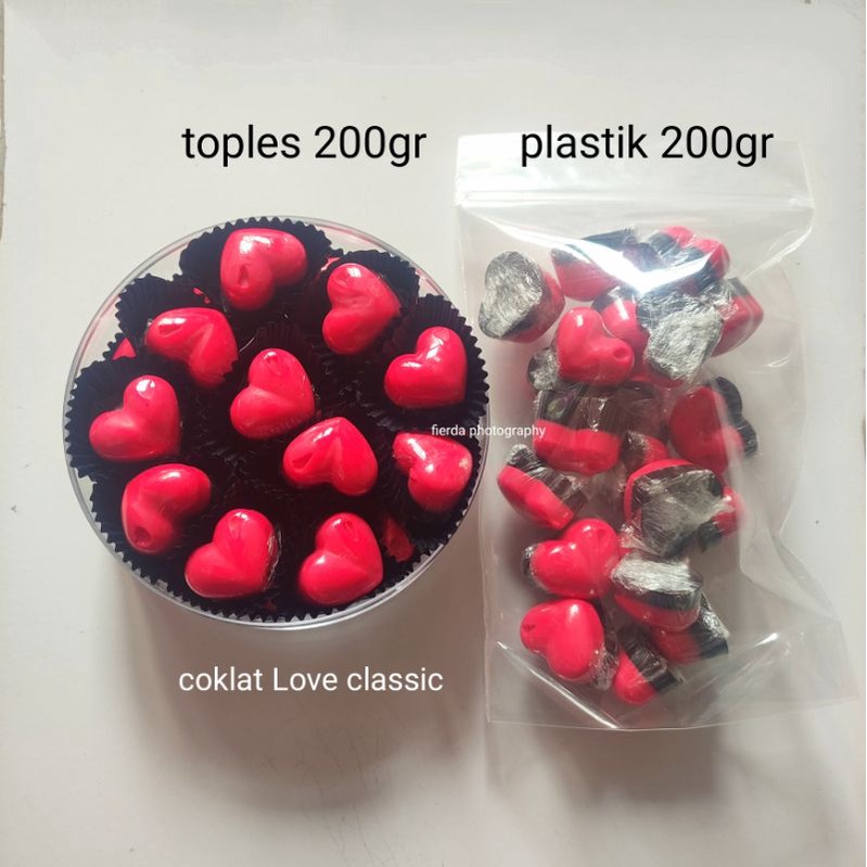 

Coklat karakter bentuk Love hati 200gr - cokelat hati love kiloan