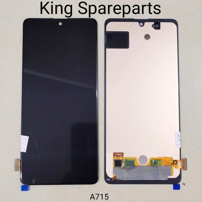 Lcd Touchscreen Samsung Galaxy A71 A715 Oled Fingerprint Fungsi Kualitas Terbaik