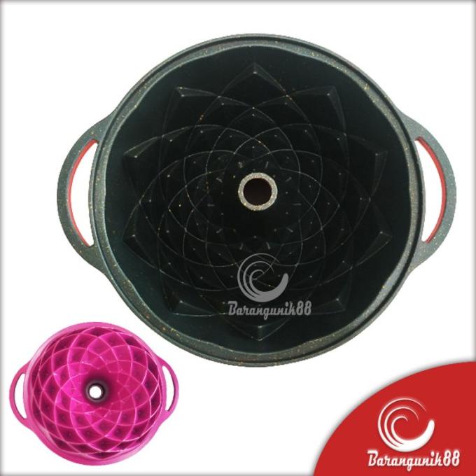 Loyang Kue Spiral Marmer Anti Lengket 24 cm Cetakan Kue Windspout