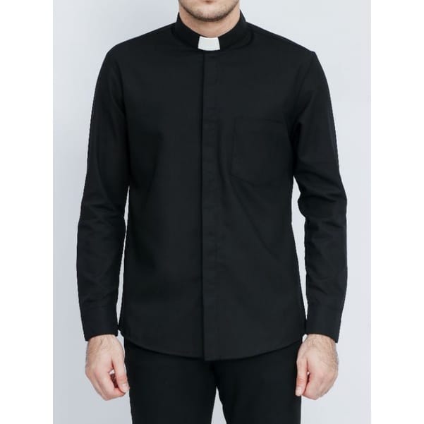 Pendeta - Kemeja Collar Abu Tua - Toyobo - Jos Miracle Bandung - Miracle - JMB