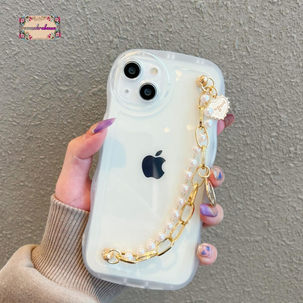 GC016 SOFTCASE WAVY  GELOMBANG RANTAI MUTIARA FOR REALME 5 5I C3 9 9I 10 CC C12 C25 C15 C20 C21 C21Y C30 C31 C33 C35 NARZO 50A 50I PRIME SB4834