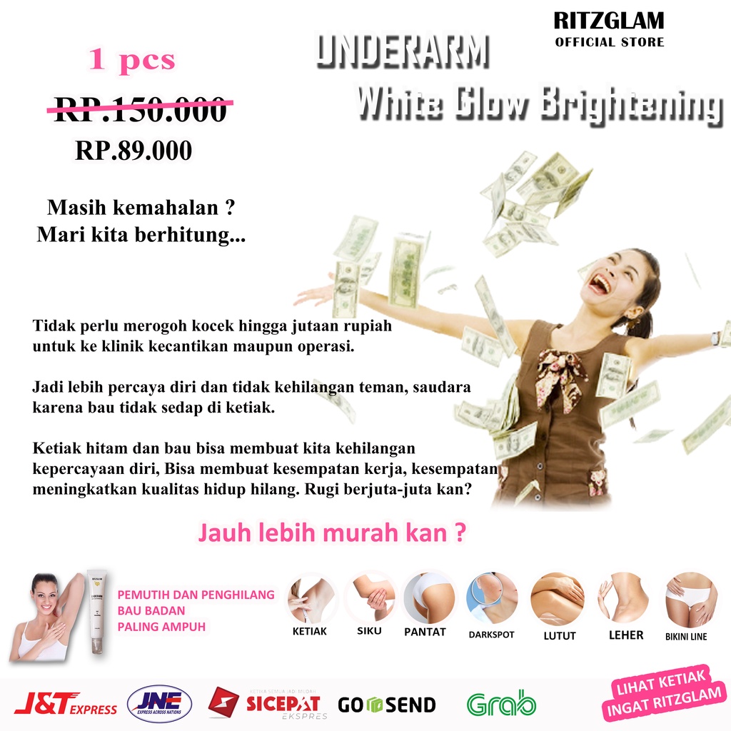 RITZGLAM Distributor 100Pcs Underarm White Glow Brightening