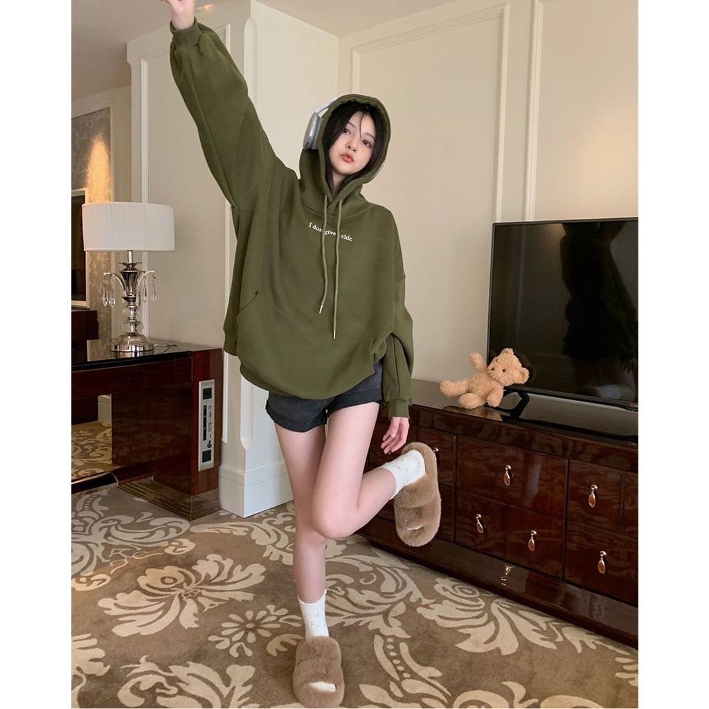 SWEATER HOODIE XXL GIVE A CHIC OVERSIZE / SWEATER HODIE WANITA KOREAN STYLE