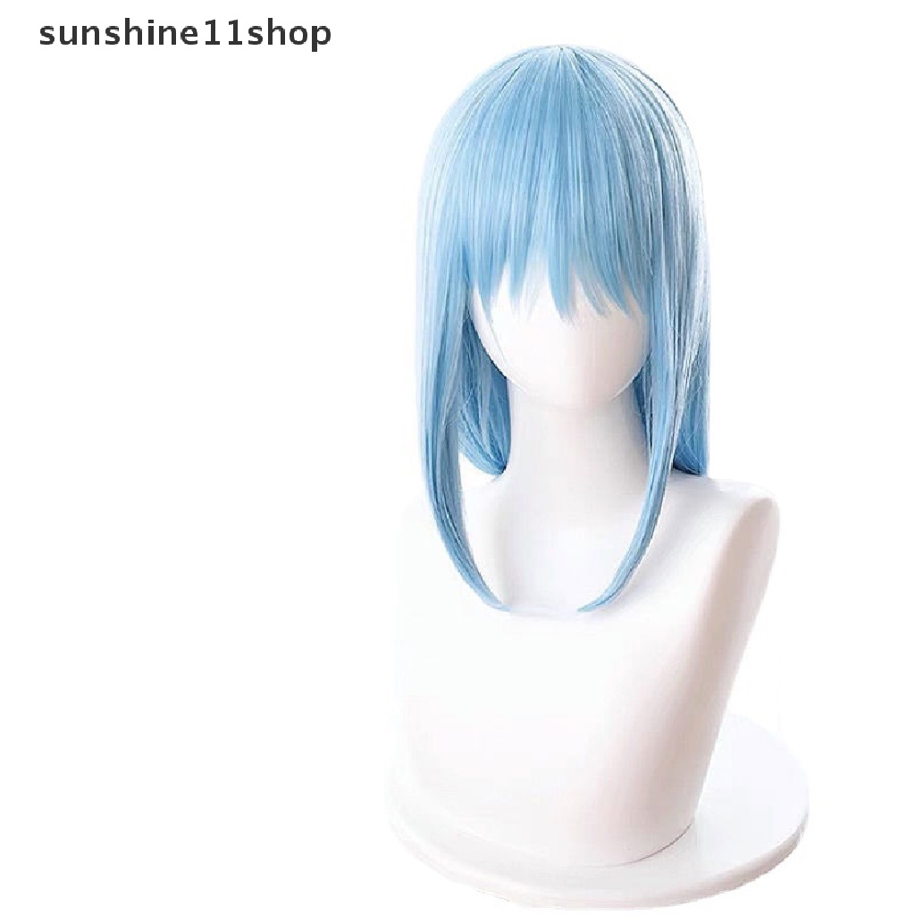 Sho Saat Itu Aku Berelinisasi Jadi Slime Cosplay Wig Rimuru Tempest Wig Biru N