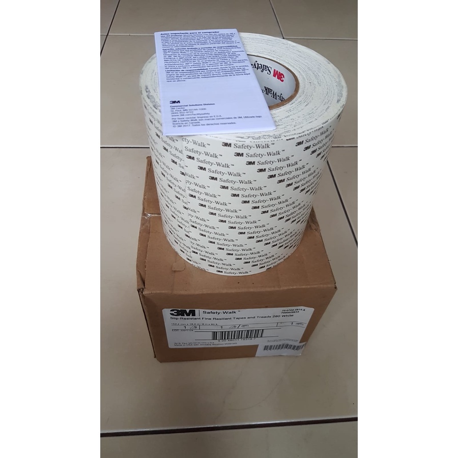 3M Safety Walk 280 / Anti Slip 280 White / Putih Size: 4inchx18meter