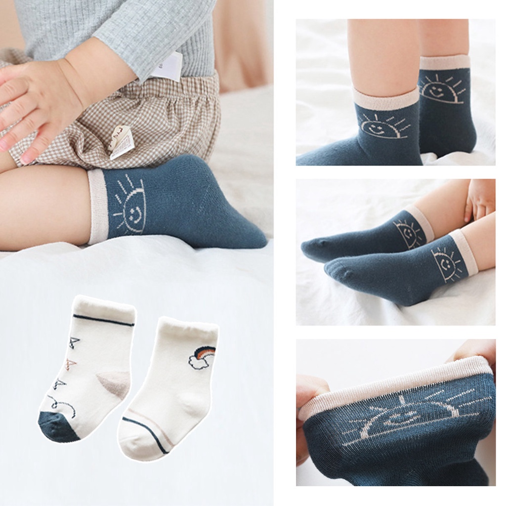Kaos Kaki Bayi Anak Perempuan Laki-laki Motif Karakter Lucu Aksesoris Fashion KAAG