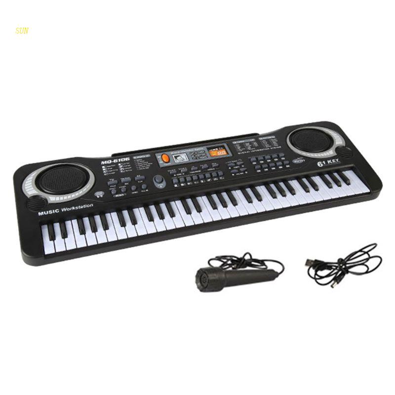 Sun 61kunci Keyboard Elektronik Musik Digital Untuk Papan Kunci Piano Elektrik Anak