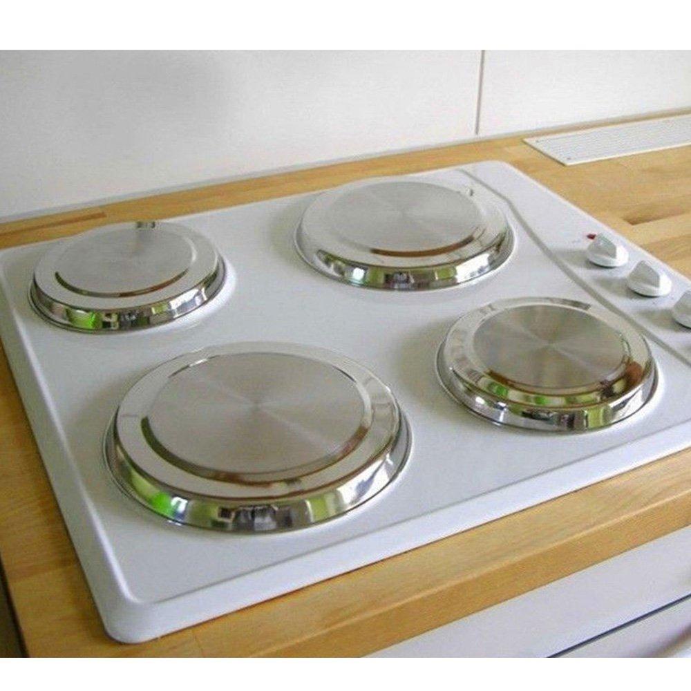 Solighter 4Pcs Stove Top Covers Cook Top Kompor Listrik Penutup Kompor Dapur