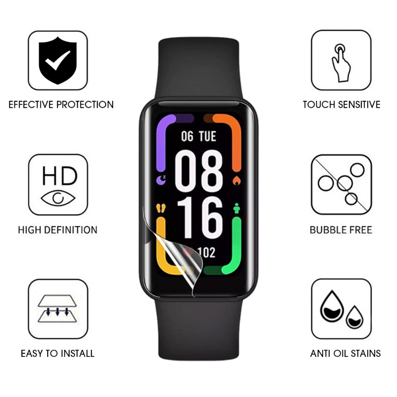 Hydrogel Film Pelindung Untuk Xiaomi Redmi Band2Full Cover Soft Screen Protector