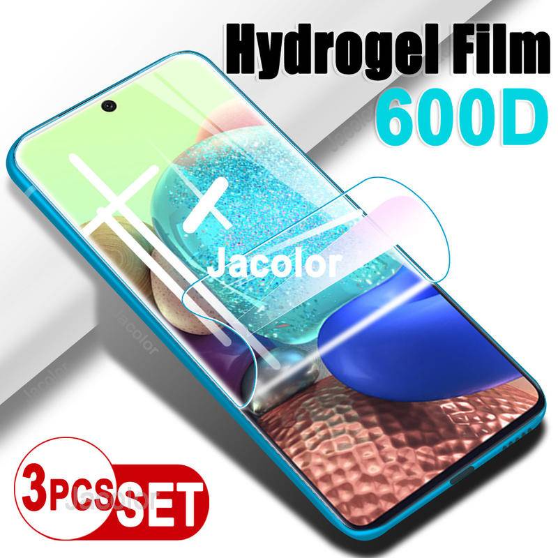 3pcs Untuk Samsung Galaxy A70 A70S A71 A72 4G 5G Pelindung Layar Soft Gel Film Hydrogel Film Pelindung