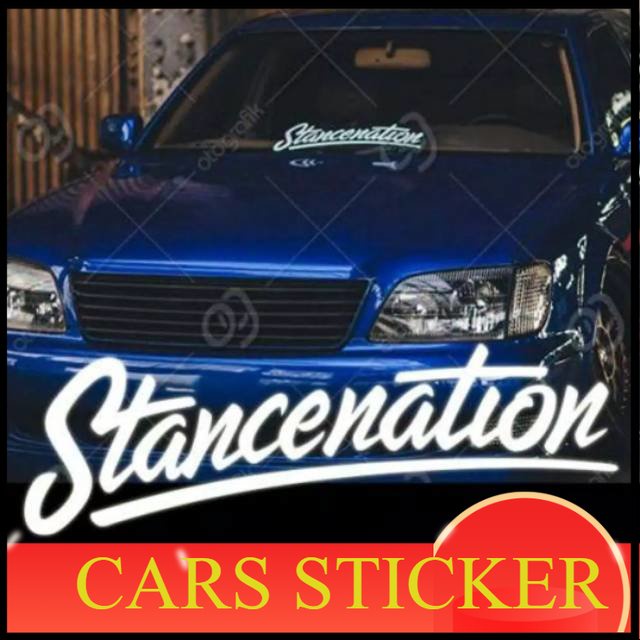 JDM STANCENATION STIKER KACA MOBIL STIKER JDM STIKER KENJI STIKER KACA MOBIL