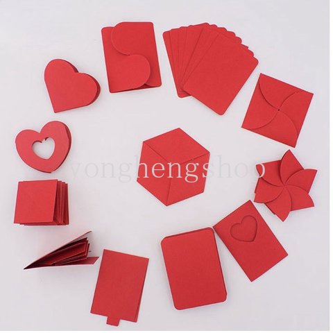 Kreatif Hexagon DIY Surprise Explosion Box Handmade Anniversary Scrapbook Album Foto Pernikahan Ulang Tahun Hadiah Hari Valentine Cinta Memory Box