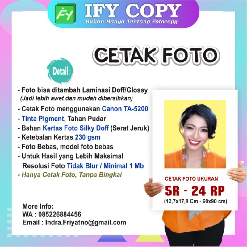CETAK FOTO BESAR UKURAN 16R-24RP