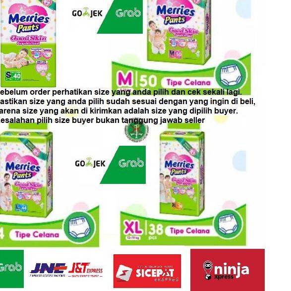 ➬ Merries Pants Jumbo S40/M50/L44/XL38/XXL28 / pempes merries jumbo/ merries pants good skin / pempe