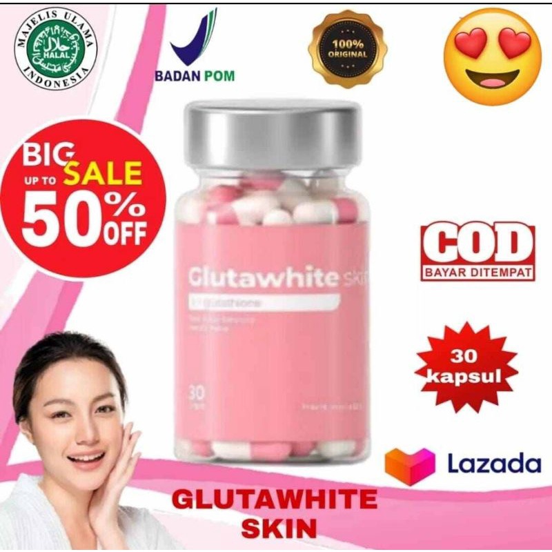 PROMO ORIGINAL GLUTAWHITE SKIN COLLAGEN PEMUTIH | PEMUTIH KULIT SELURUH TUBUH PERMANEN