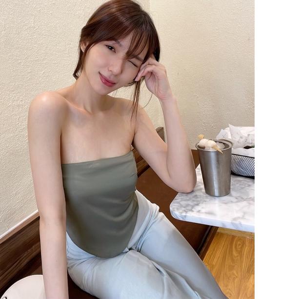 ♖ T-0484 Scarf Top Satin Premium ♀