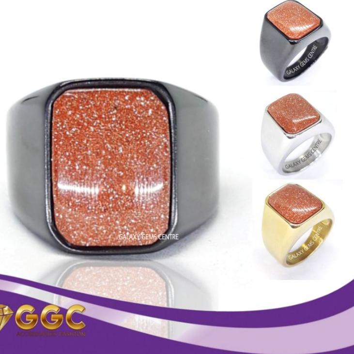 ➬ CINCIN PRIA BATU PASIR EMAS ORIGINAL ◙