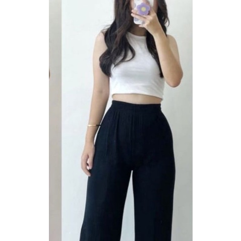 BAGGY PANTS  KNIT RIB PREMIUM