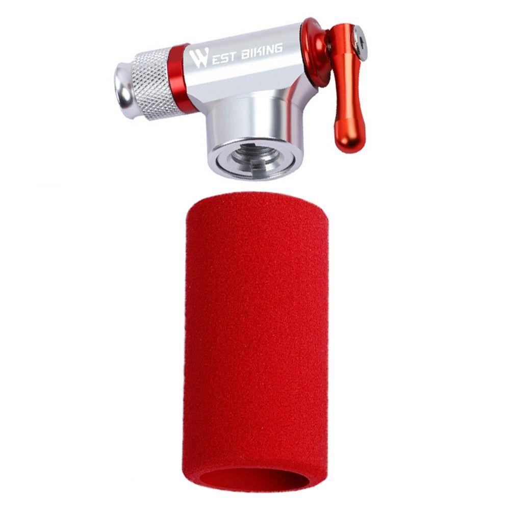 Populer Tabung CO2 Outdoor Riding Aksesoris Darurat Kepala Tiup Adaptor Sepeda Fast Inflator