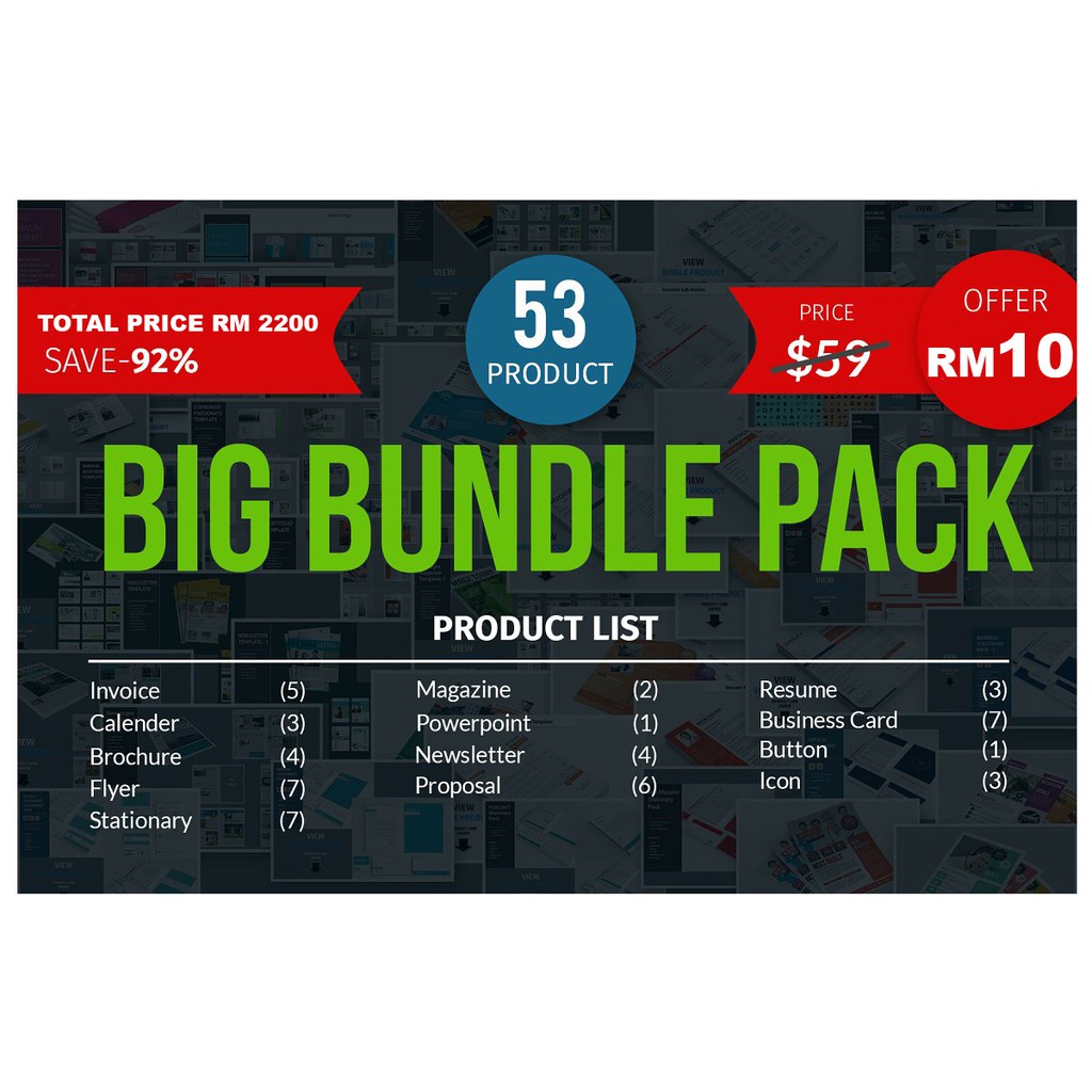 

NS 53 Design Big Bundle Template Pack