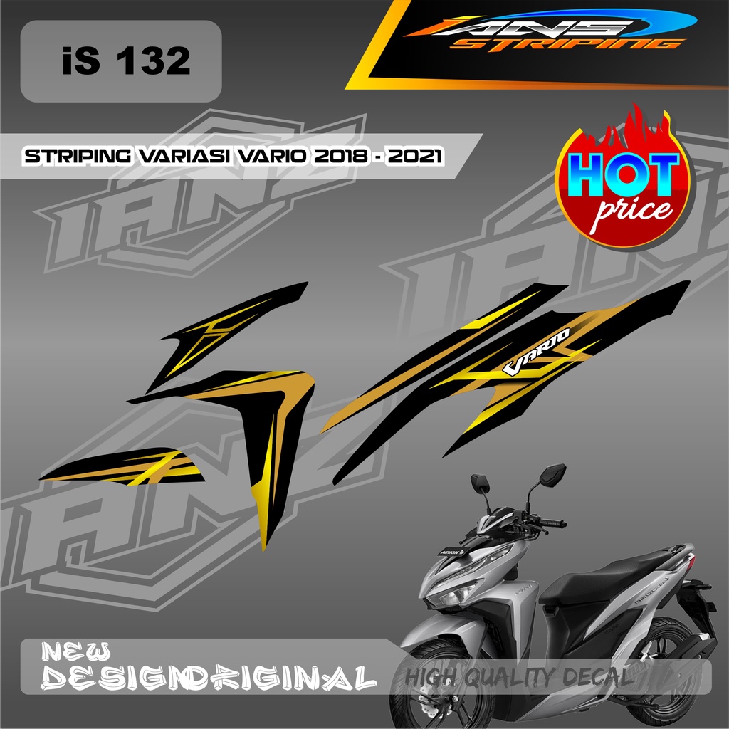 DECAL STRIPING VARIO Led Vario 150 MOTIF BAHAN HOLOGRAM / NON HOLOGRAM IS132