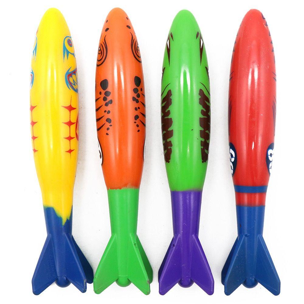 Nanas 4Pcs /Set Mainan Bawah Air Mainan Kamar Mandi Mainan Luar Ruangan Tongkat Diving Renang Diving