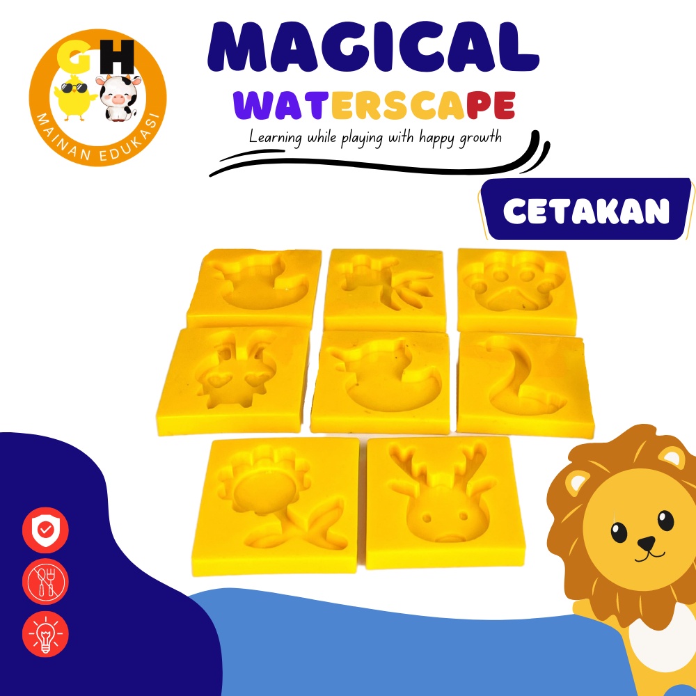 Refill Magical Waterscape Mainan Edukasi Gel Cetakan Jelly Air Ajaib DIY Montessori by GHEduPlay