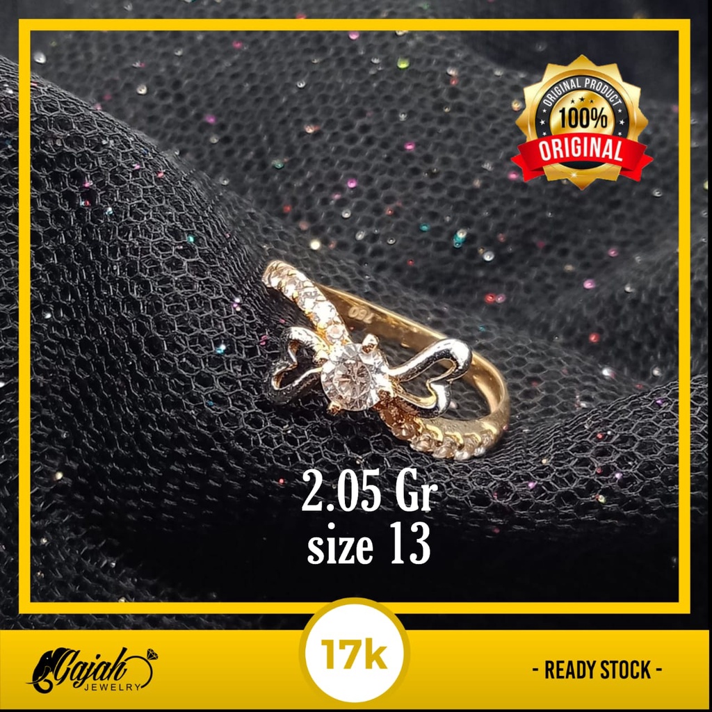 Cincin emas 17k - 2.05 gr kadar 750 - 4184