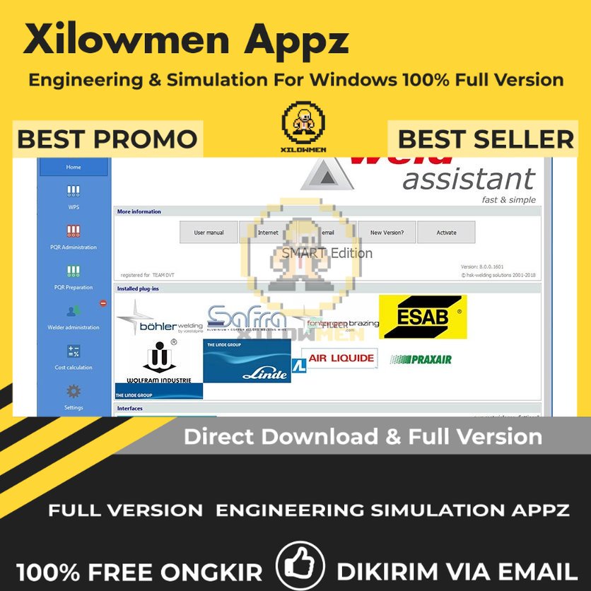 [Full Version] HSK Weldassistant Pro Engineering Software Lifetime Win OS