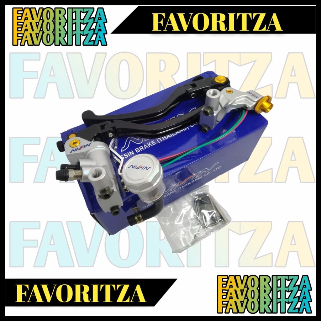 MASTER REM N1SS1N MODEL IZUMI FULL SET KIRI KANAN PLUS 1 TABUNG MINYAK LENGKAP DENGAN KABEL SWITCH R