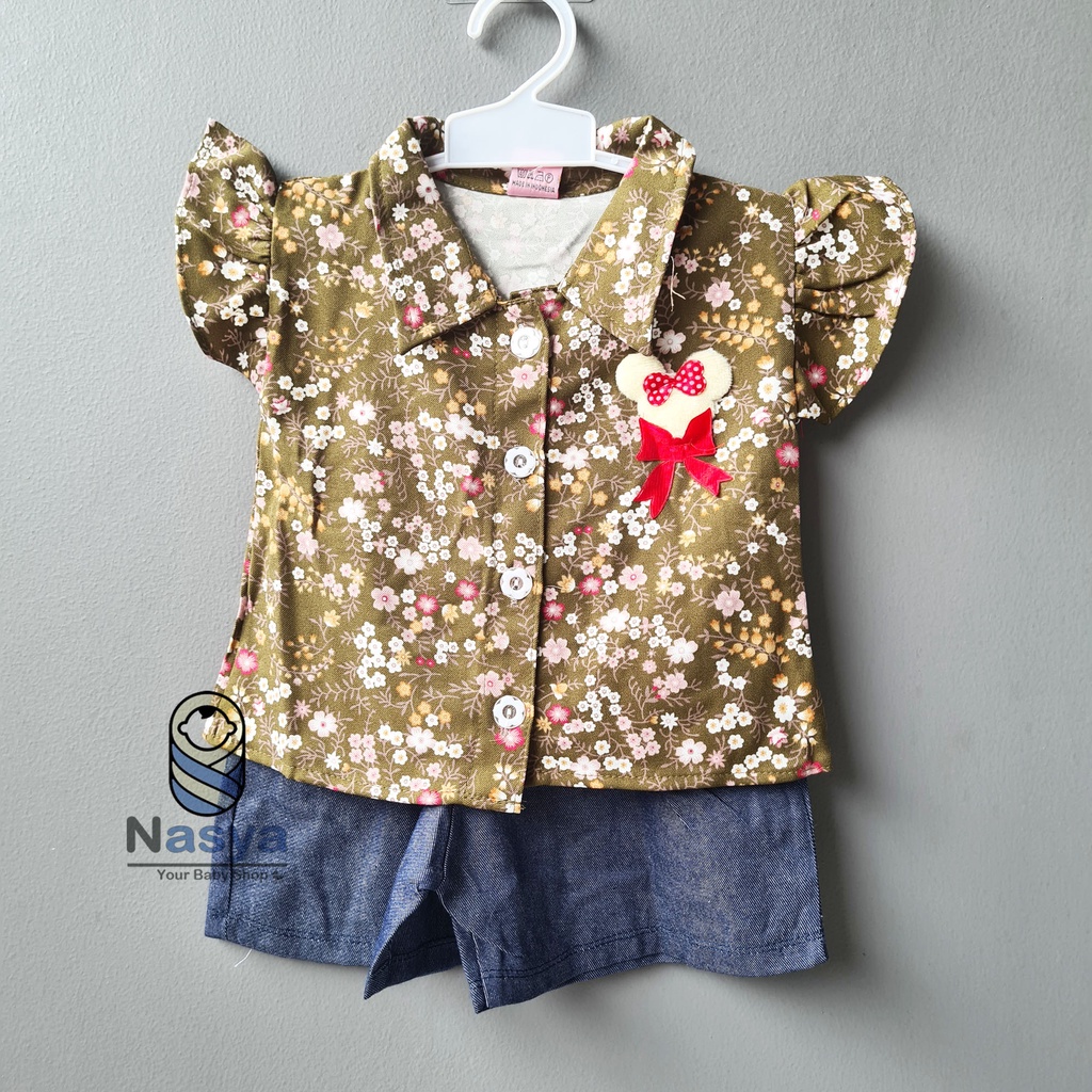 [SL-026] Setelan baju Anak Bayi Perempuan motif girl (3-12 bulan)