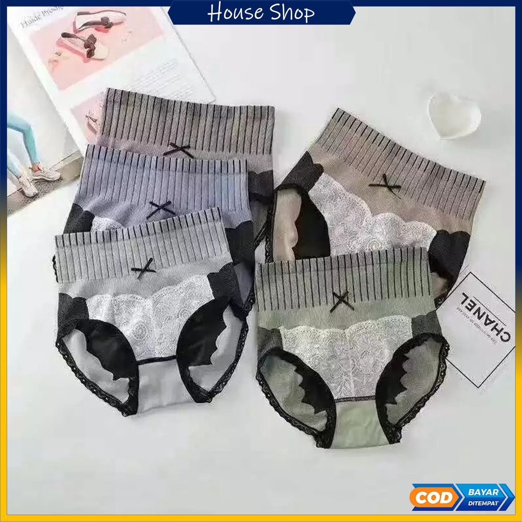HS-0244 Korset Celana High Waist celana Dalam Dewasa Tebal Nyaman Elastis Lembut