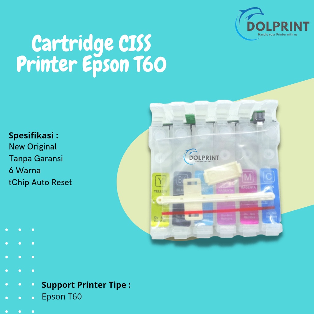 Cartridge CISS Epson T60 85 85N T0851-T0856, CISS Infus Printer Stylus Photo T60 New Original
