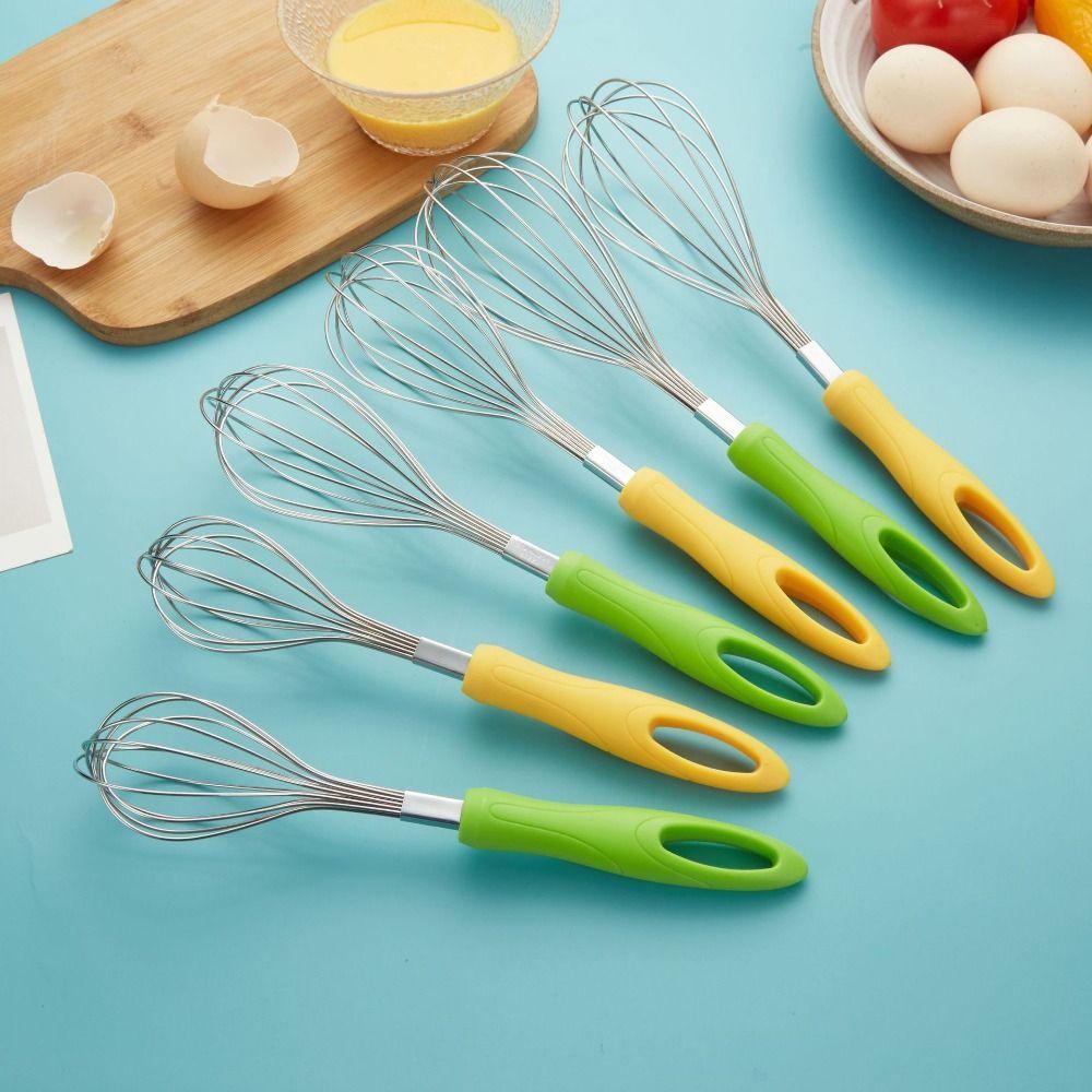 SOLIGHTER Stainless Steel Wire Whisk Easy to Clean Beat Eggs Kitchen Gadget Kitchen Tools