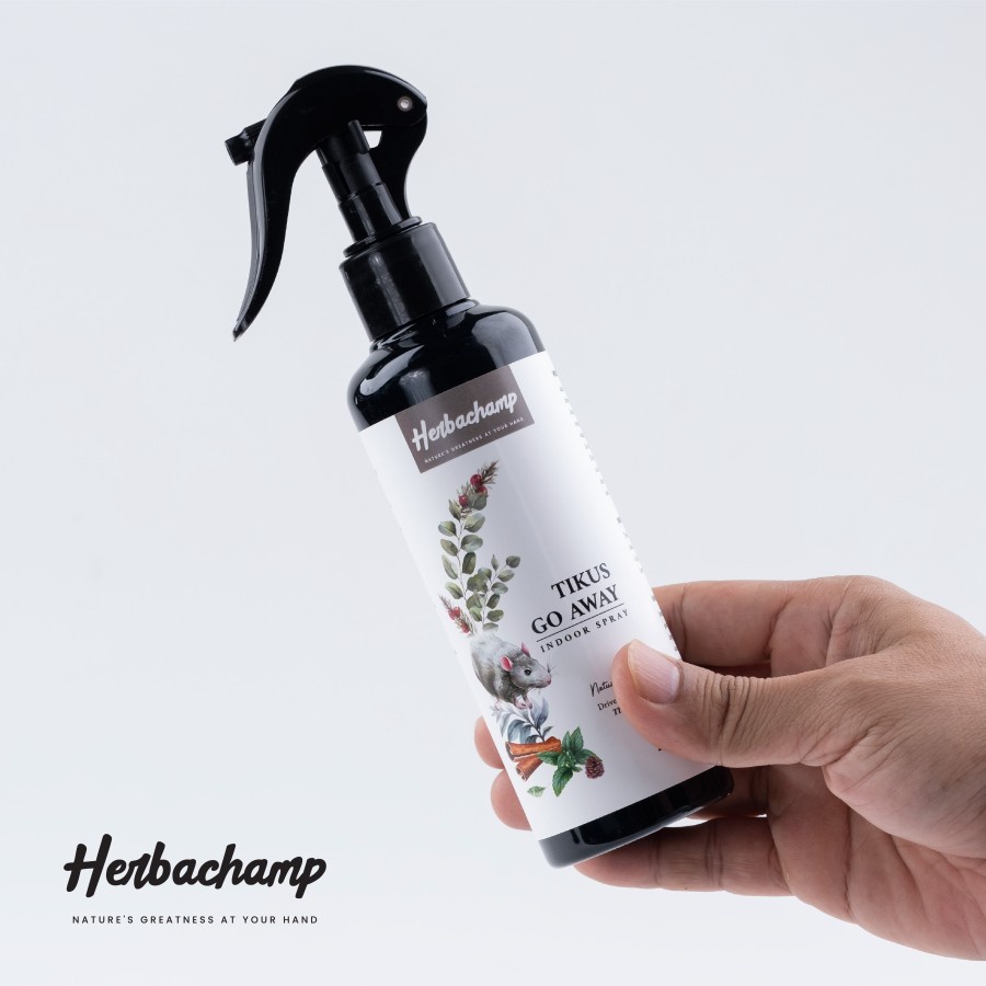 Herbachamp TIKUS GO AWAY / Rat Repellent Spray / Spray Pengusir Tikus / Anti Tikus