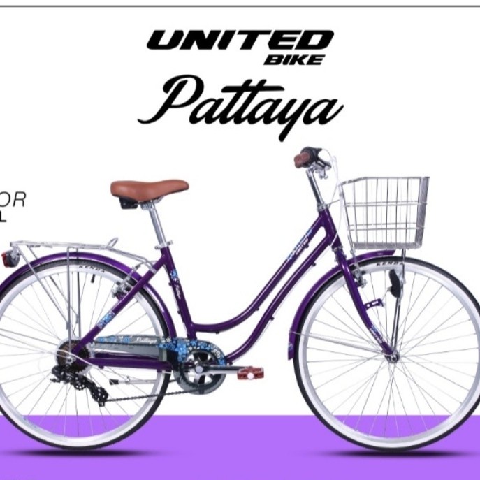 Sepeda City Bike 26 Inch United Pattaya Alloy #Original
