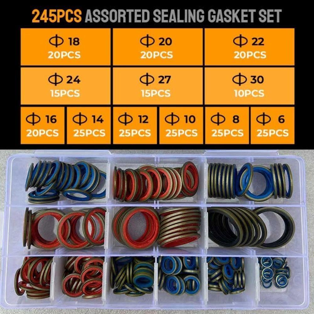 Set Gasket Sealing Aneka Nanas Mudah Dipasang Untuk Mobil Kapal Karet Untuk Mencegah Bocor Oli