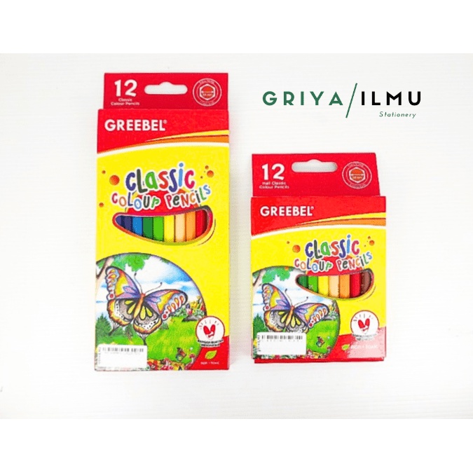 

Classic Colour Pencils/Pensil Warna GREEBEL 12 Warna/24 Warna/36 Warna (0264349)/(0264351)/(0264353)/(0264355)