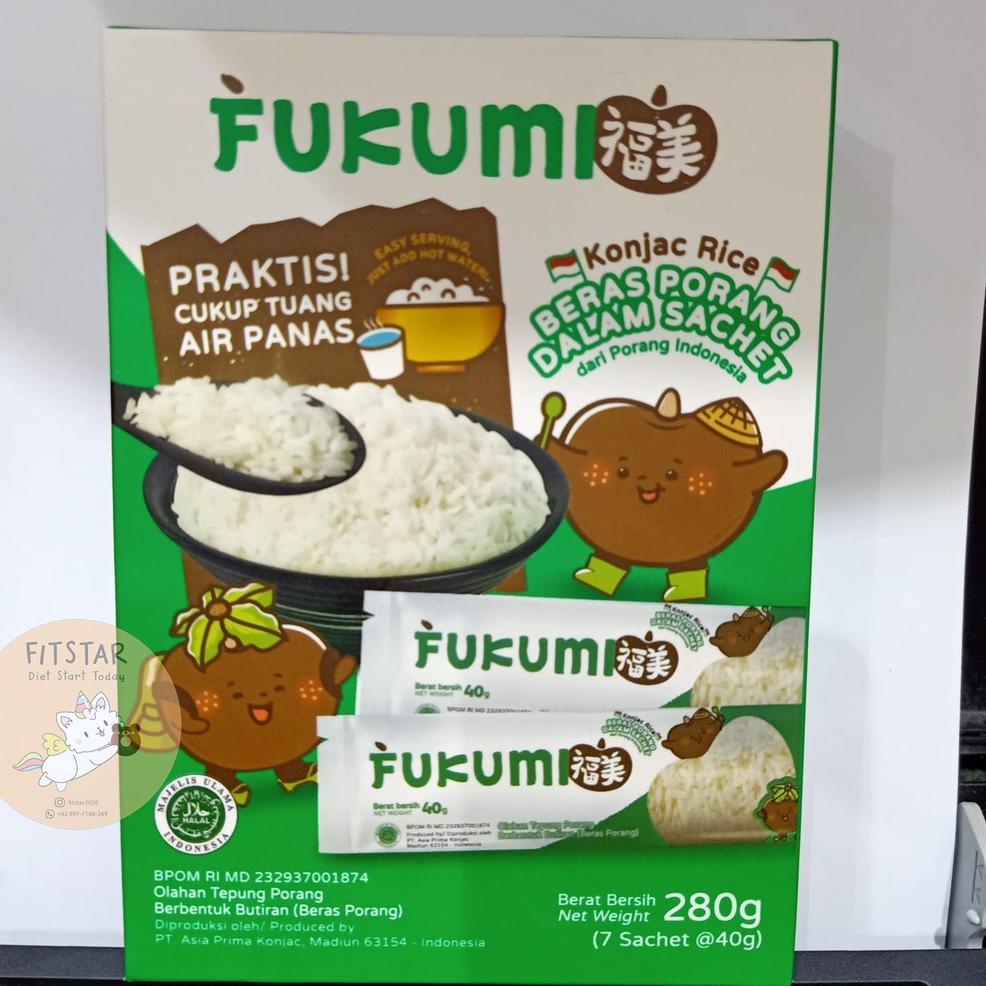 

J77 FUKUMI BERAS PORANG BOX SACHET (7x @40 gram) PALING DICARI ザ