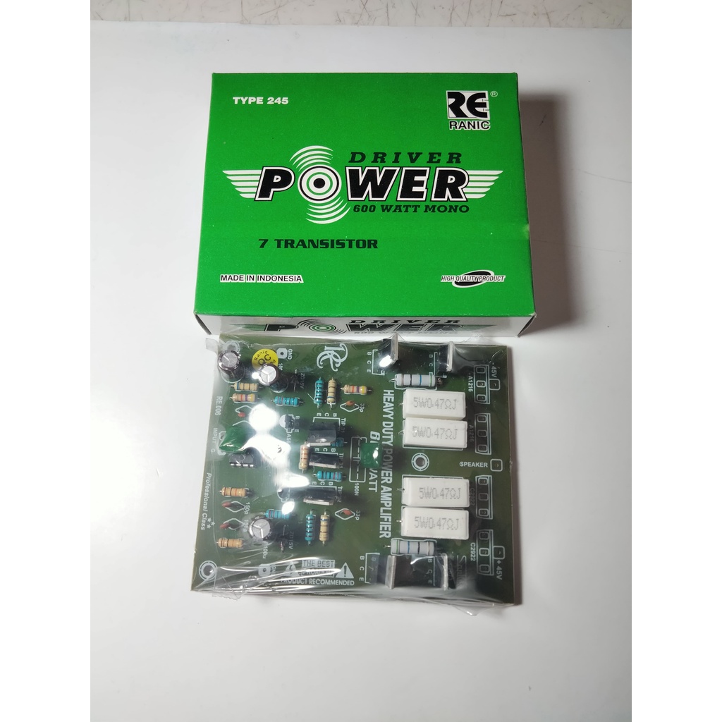 KIT DRIVER POWER 600 WATT MONO RANIC TYPE - 245