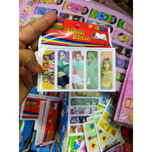 Pembatas buku post it karakter ecer isi 5 set(100pcs)