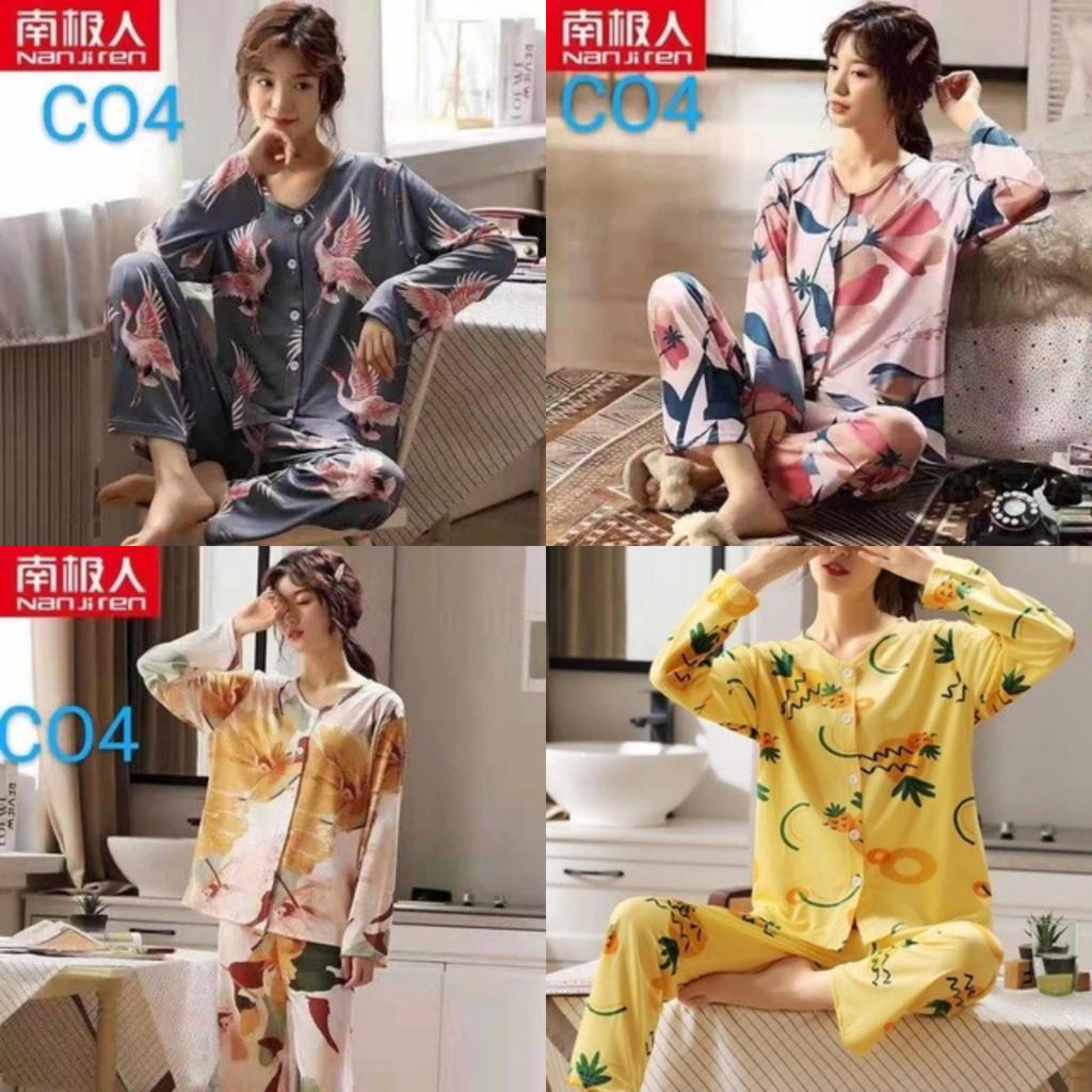 Piyama Import Piyama Setelan Kerah Import Piyama Busui Pajamas Import Premium