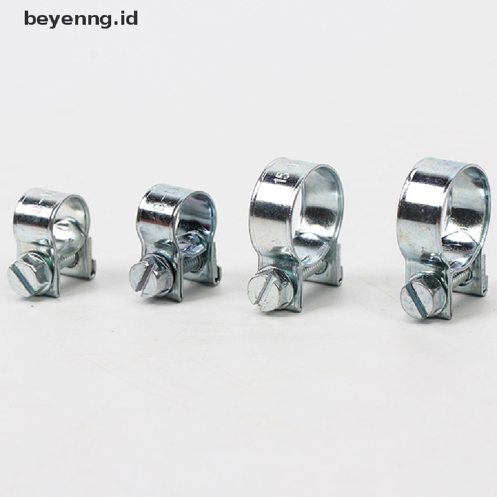 Beyen 10Pcs Klip Selang Bakar Mobil Set Mini Carbon Steel Air Hose Clamp Klip Pipa Bensin ID