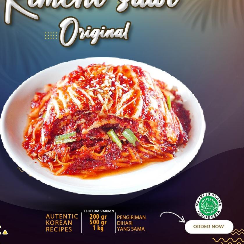 

☁ Kimchi Sawi 500Gr Halal Korean Kimchi ✬