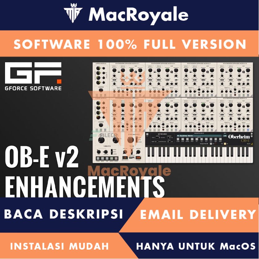 [MacOS] GForce Software Oberheim OBE Full Version Lifetime Full Garansi