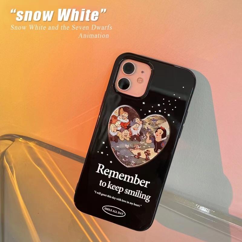 IPHONE Ins Pola Putih Salju Cocok Untuk Iphone14 14pro 14plus 13 13mini 13pro 13prm iPhone12 7Plus 8Plus Xr XS 13 12mini Pro Max Empat Sudut Casing Ponsel Tahan Guncangan