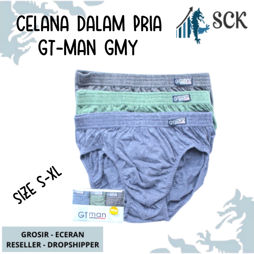 [ISI 3] CD Pria GT-MAN GMY Bahan Katun / Pakaian Dalam Pria - sckmenwear GROSIR