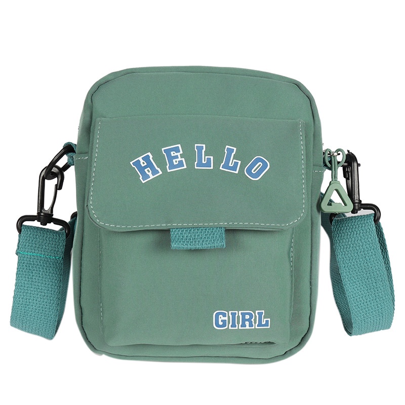 SHB HELLO - Tas Selempang Wanita Tas Mini Slingbag Kanvas